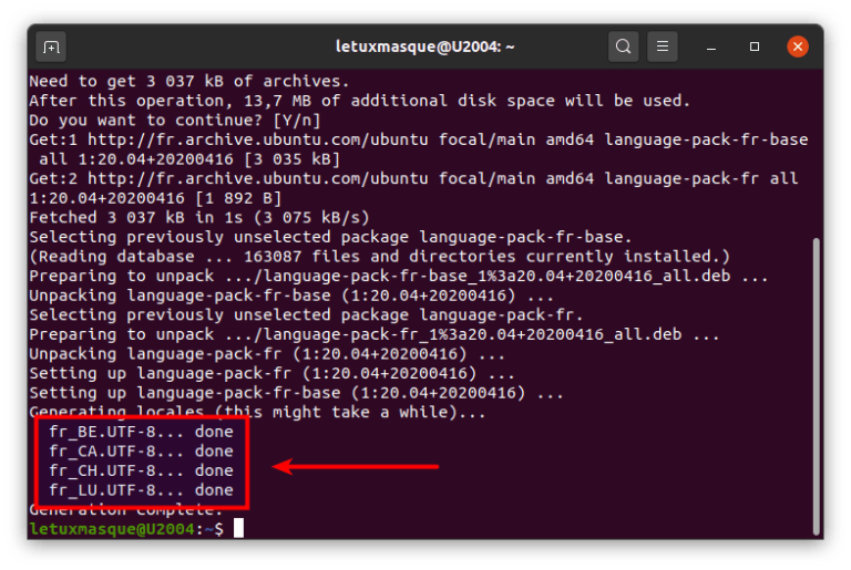 Как поменять locale ubuntu