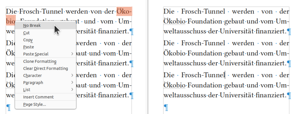 LibreOffice 24.8 - nobreak
